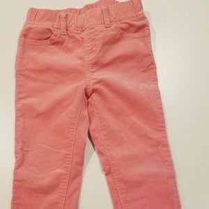 Pink corduroy 4T toddler girl pants.